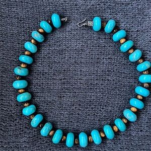 Lucky brand turquoise necklace BOHO FREE SHIPPING